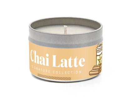 Vanilla Chai Latte 100% Soy Travel Tin Candle