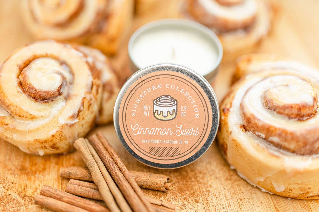 Cinnamon Swirl Soy Candle, Cinnamon Roll Candle