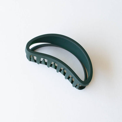 Bean-Shaped Large Matte Claw Hair Clip