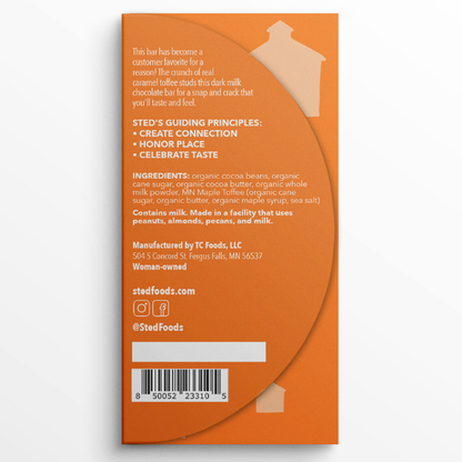 Sted Chocolate Mini Snack Size Bar: Caramel Crack
