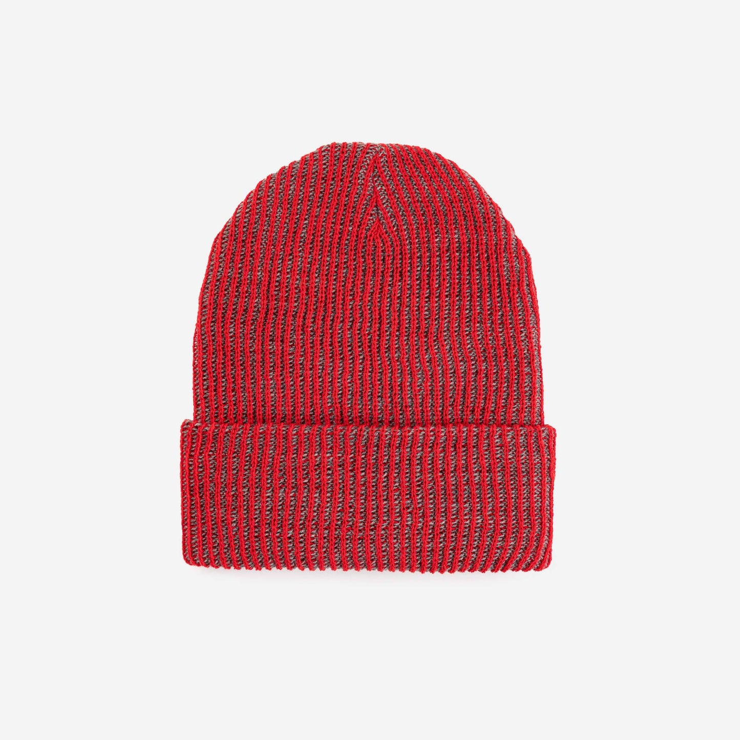 Two-Tone Rib Knit Unisex Beanie