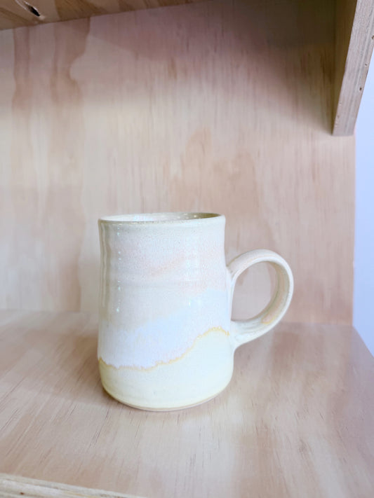 Hand-thrown Buttery Yellow Mugs by Beth - Made in Stoughton!