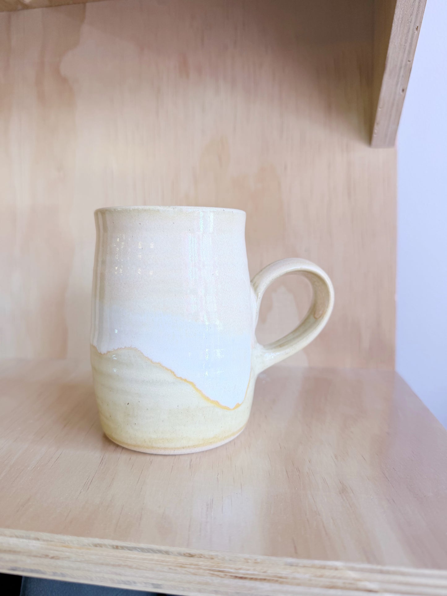 Hand-thrown Buttery Yellow Mugs by Beth - Made in Stoughton!