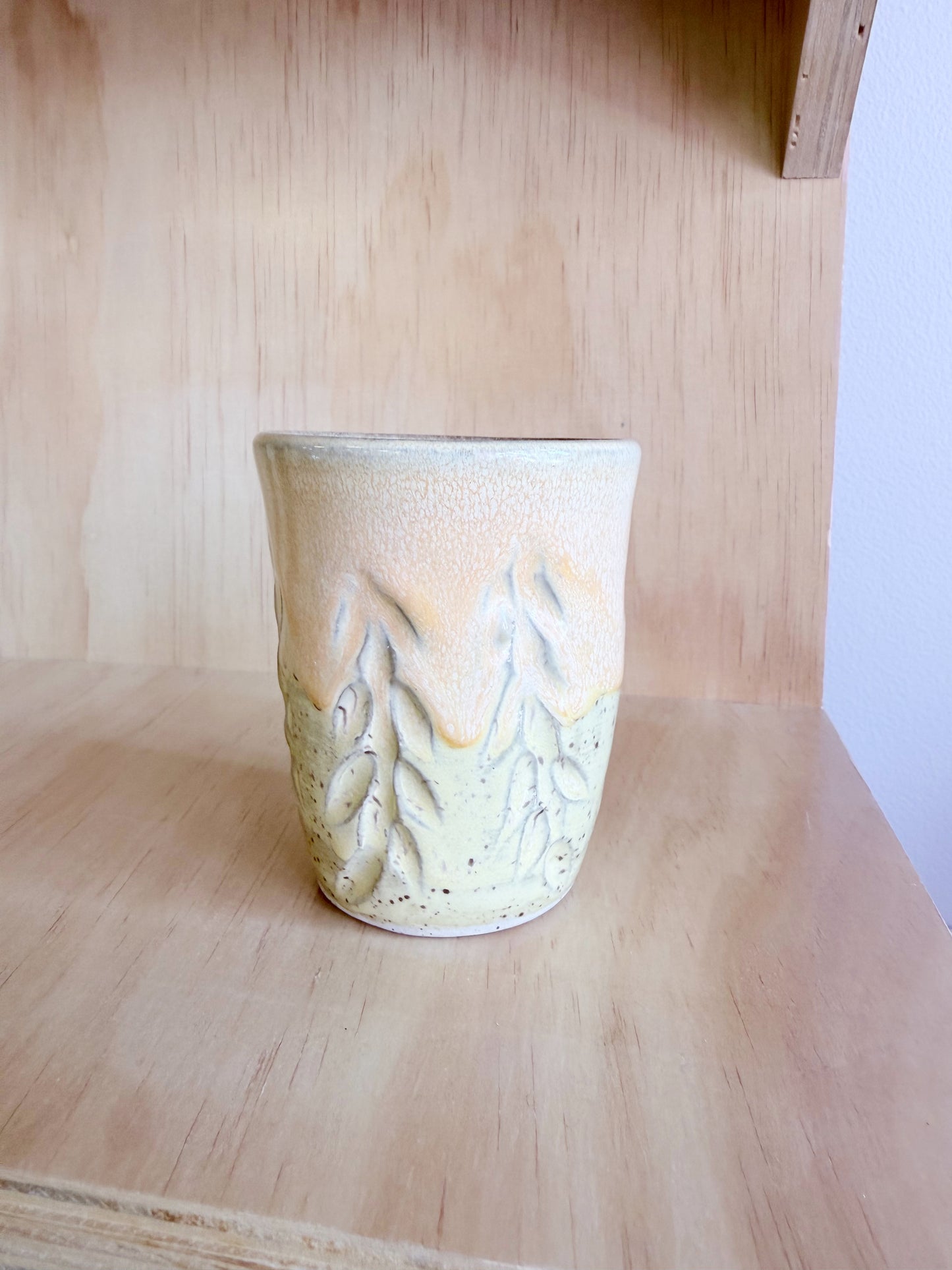 Hand-thrown Buttery Yellow Mugs by Beth - Made in Stoughton!