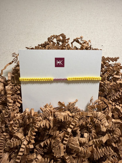 Hand-knotted Bracelet with Beads by Hadeel