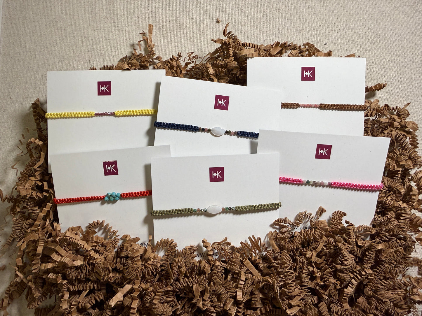 Hand-knotted Bracelet with Beads by Hadeel