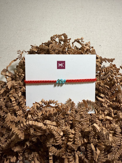 Hand-knotted Bracelet with Beads by Hadeel