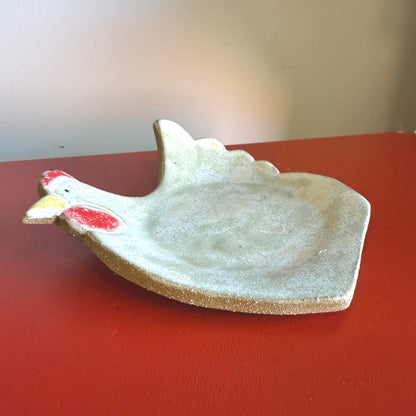 Handmade Ceramic Chicken Spoon Rest #2 - Made in Stoughton!