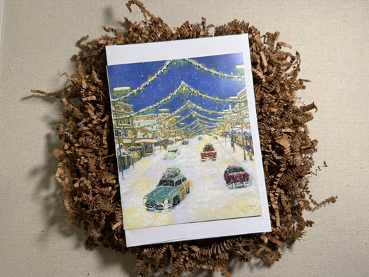 Hand-Glittered Stoughton Holiday Cards by Julie