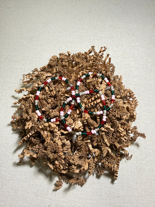 Holiday Beaded Bracelets - Adult & Kid Sizes Available