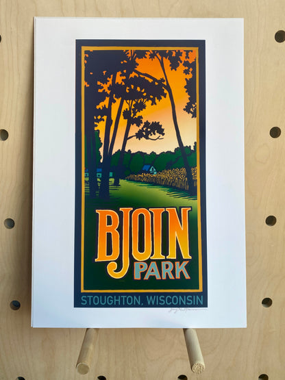 Stoughton Bjoin Park Giclee Print by Gary Karl Nauman
