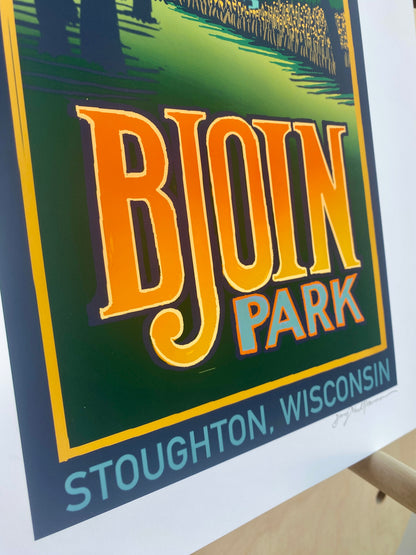 Stoughton Bjoin Park Giclee Print by Gary Karl Nauman