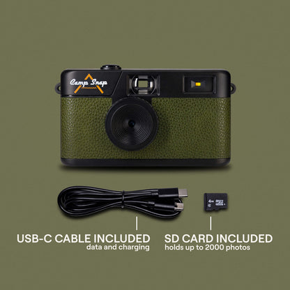 Camp Snap Screen-Free Digital Camera - Forest Green