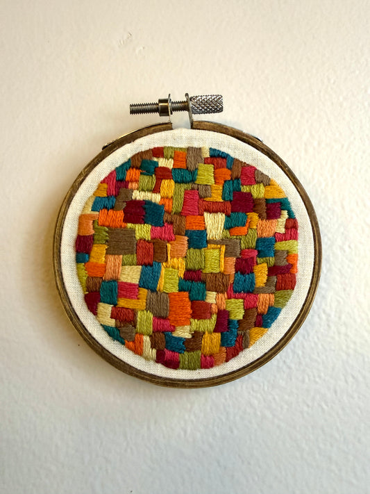 Embroidery Art by Kari - Colorful Squares
