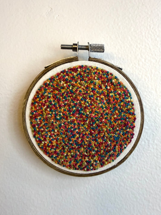 French Knot Embroidery Art - Multi Sprinkles