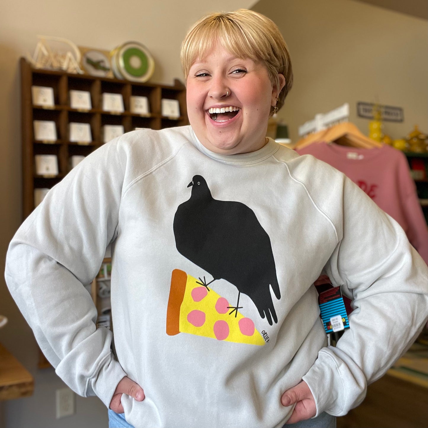 Pizza Pigeon Sweatshirt