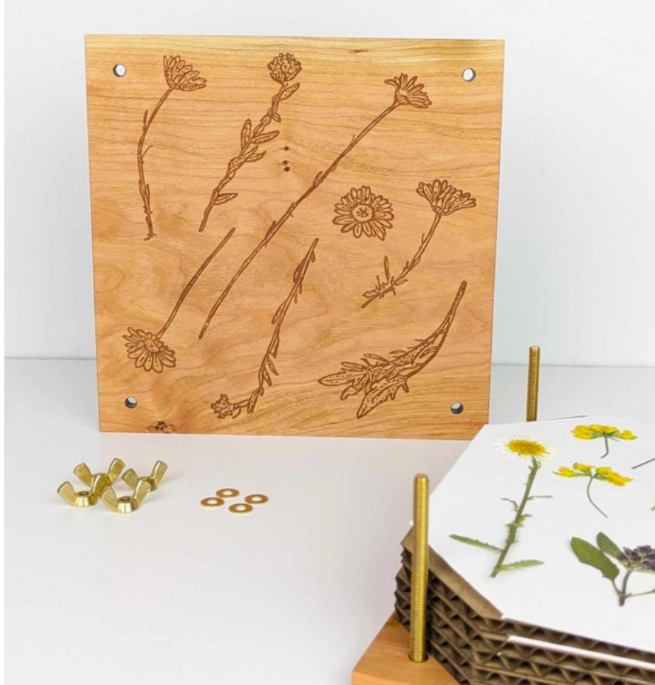 Michigan Cherry Handcrafted Flower Press