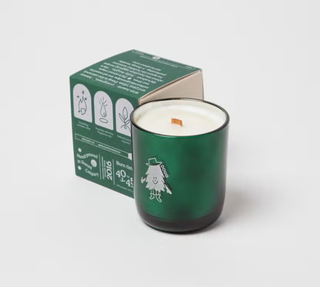 Doug Holiday Candle - Evergreen/Bourbon/Musk