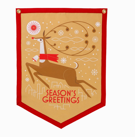 Season's Greetings Camp Flag