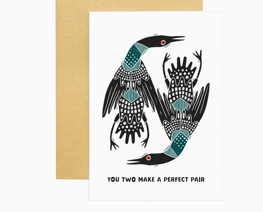 Two Loons Greeting Card