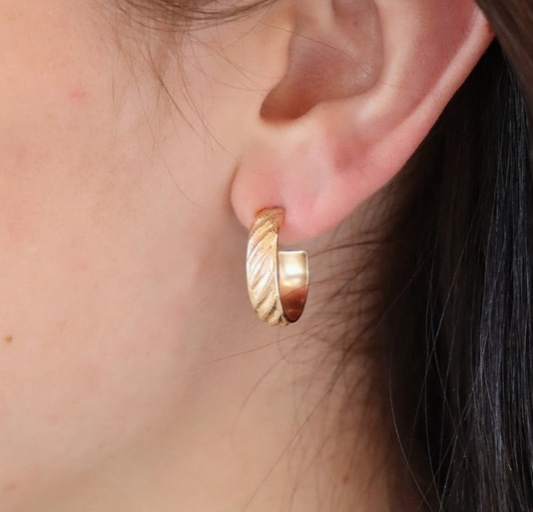 Ripples Hoop Earrings