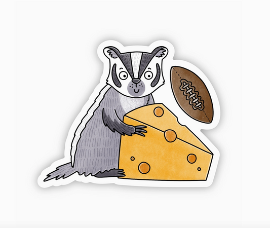 Badger + Cheese Sticker