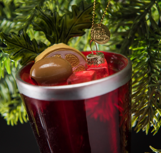 Bloody Mary Cocktail Glass Ornament