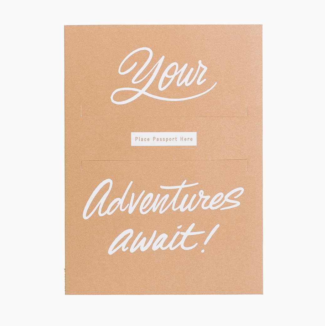 Passport Adventure Greeting Card - To Be Used with Passport Journals