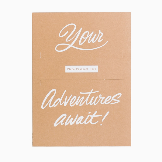 Passport Adventure Greeting Card - To Be Used with Passport Journals