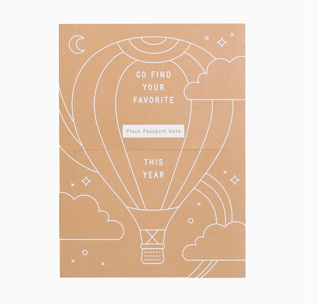 Passport Favorite Greeting Card - To Be Used with Passport Journals