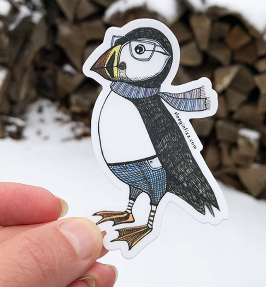 Dapper Puffin Sticker