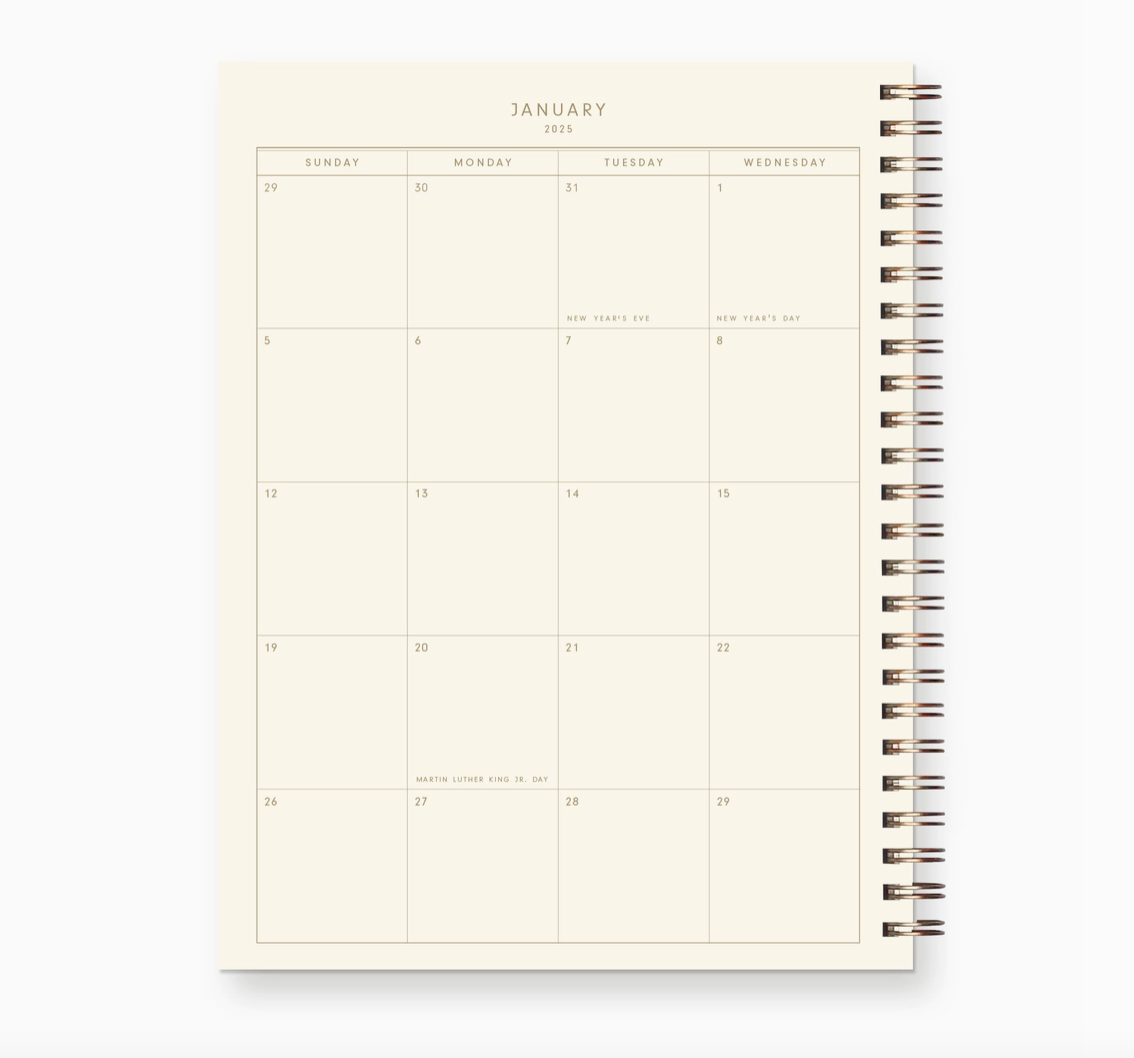 2025 Retro Weekly Planner