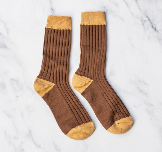 Two-Tone Socks - Available In Three Colorways