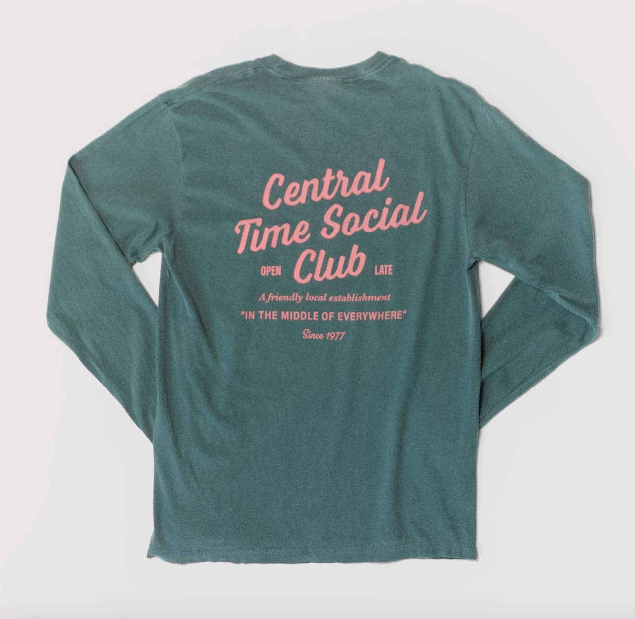 Central Time Social Club - Heavyweight Long Sleeve T Shirt