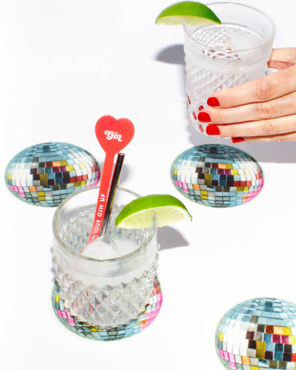 Disco Ball Bar Coasters