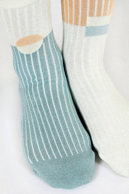 Casey Shimmer Ankle Sock (Women's Sizing)