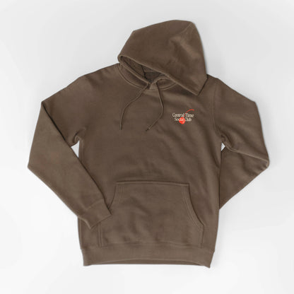 The Central Time Social Club Bowling Souvenir Hoodie - Walnut Brown