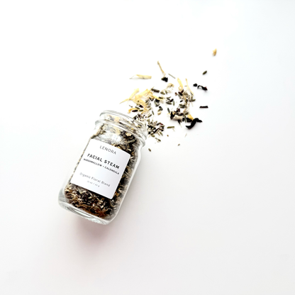 Organic Facial Steam in a Jar: Flowers + Herbs (4 Uses Per Jar)