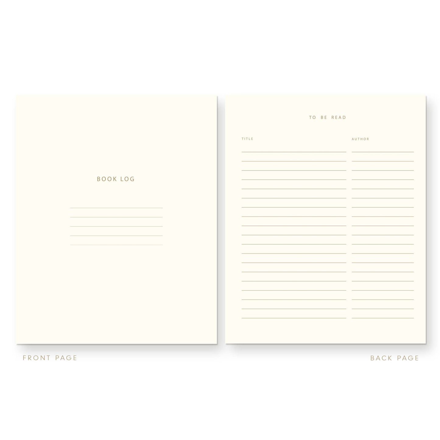 "Bookmarked" Book & Reading Log Journal