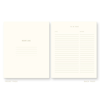 "Bookmarked" Book & Reading Log Journal