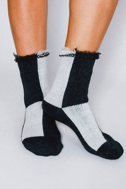 Cozy Thick Plush Ankle Sock (Men's Sizing)