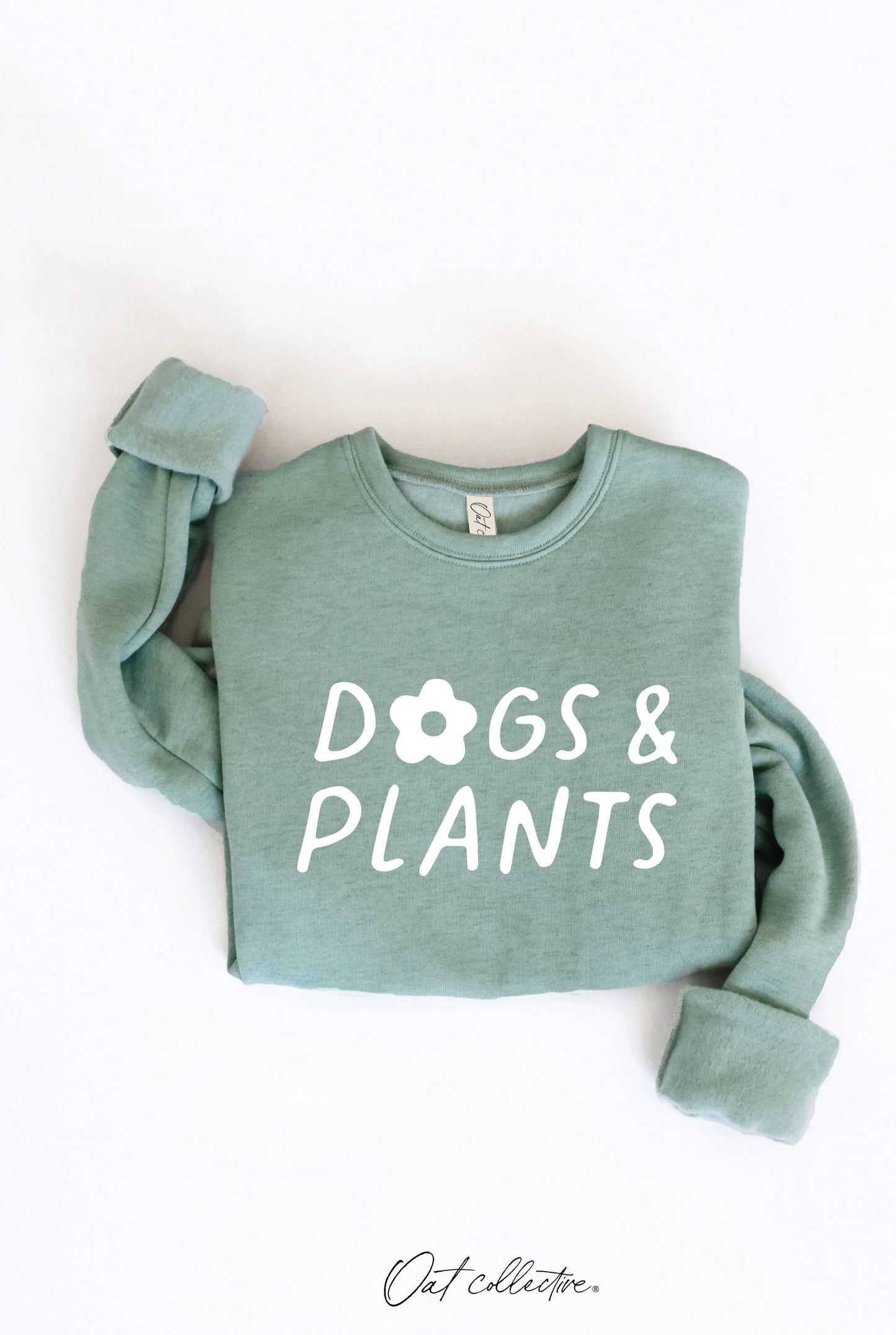 "Dogs & Plants" Super Soft Sponge Fleece Crewneck Sweatshirt
