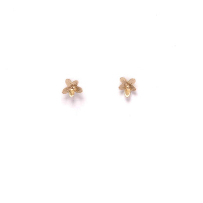 Reclaimed Vintage Brass Buttercup Studs