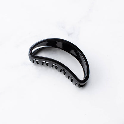 Bean-Shaped Large Glossy Claw Hair Clip