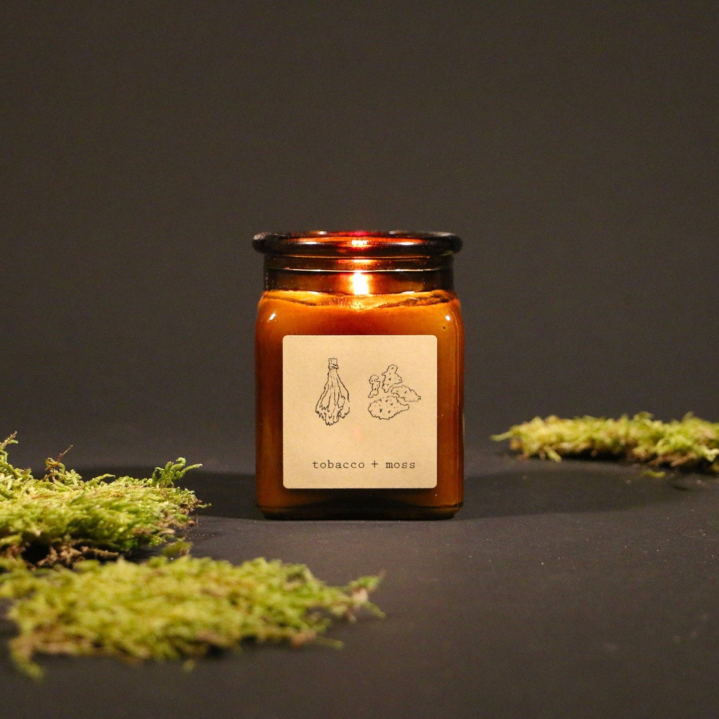 Tobacco + Moss 7.5 oz 100% Soy Candle