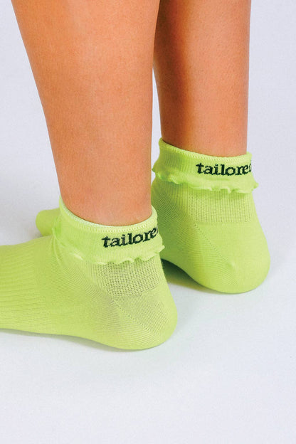 Neon Ruffle Ankle Sock (Women's Sizing)