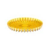 Pinstriped Plastic Circle Tray - Made in Italy
