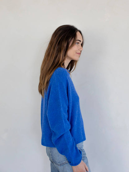 Lightweight Cozy Cardigan - Cobalt Blue