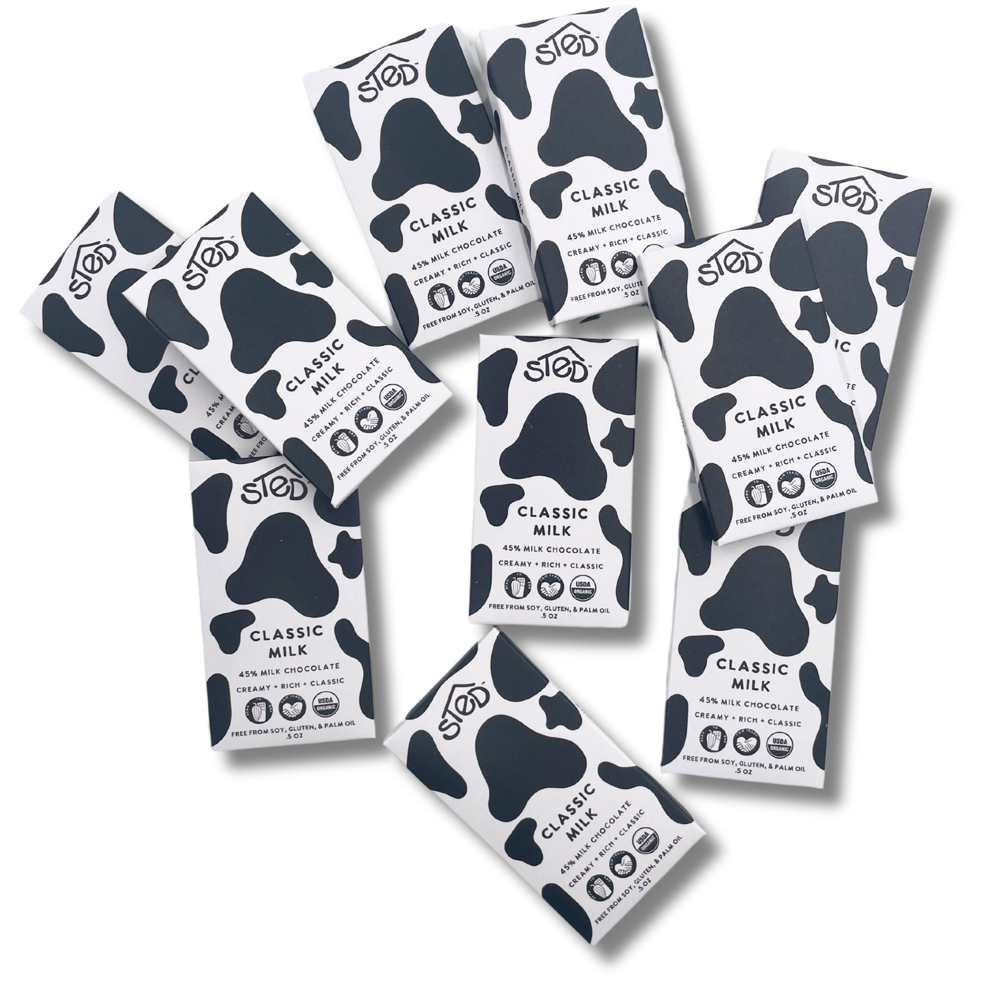 Sted Chocolate Mini Snack Size Bar: Classic Milk