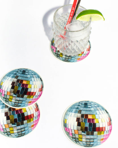 Disco Ball Bar Coasters